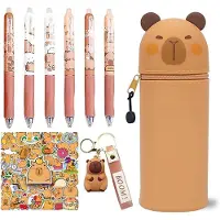 Merkloos Pennen Etui, 2-in-1 Silicone, Rekbaar, Kawaii Stationery, Cadeau voor Kinderen, C5