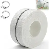 Merkloos Omgoods- Pompslang 1 1/2 inch - Platte Slang - 10 meter - Industrieel - Tuinirrigatie - Inclusief 2 Clips - Geschikt voor Dompelpompen - Waterslang