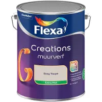 Flexa - Creations Muurverf Extra Mat - Easy Taupe - 5 L - Kleur Van Het Jaar 2027