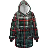 Unique living Hoodie Manon Groen Ruit Onesize