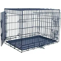 Gebr. De Boon Draadkooi 2-deurs zwart nr. 1 60x43x52 cm