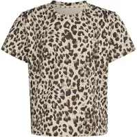 Adidas Functioneel shirt 'SEASONAL ANIMAL PRINT SPORT' beige / chocoladebruin / lichtbruin