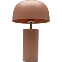 Kare design Tafellamp Loungy, bruin / roest, Woon-/ Eetkamer, metaal, Modern, Tafellamp
