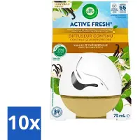 Air Wick 10 x Decosphere - Luchtverfrisser - Vanille & Kamperfoelie - 75ml - Voordeelverpakking - 10 stuks