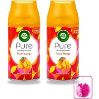 Air Wick 2 x – Luchtverfrisser Navulling – Island Mango – 250 ml - Bulkverpakking - Luchtverfrisser - Douchemop - Tropische geur