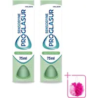 Sensodyne 2 x – Tandpasta – Proglasur Daily Protection – 75 ml - Bulkverpakking - Tanderosis bescherming - Douchemop - Gevoelige tanden