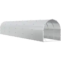 Syfax Kippenhuis, model Silber, afmetingen 1200 x 200 x 200 cm, gemaakt van verzinkt staal