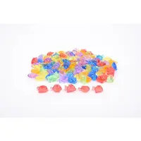 TickiT Transparante Kleurrijke Vissen, 3 stuks, Acryl, Transparant, Meerkleurig