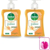 Dettol 2 x - Handzeep - Nourish - Honing & Vanille - 250 ml - Bulkverpakking - Handzeep - Douchemop - Antibacteriële handzeep