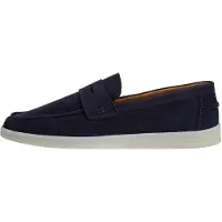 Hackett London Heren Nubuck schoenen Martins Saddle marineblauw (42), Plat, Geen, Casual HMS200148
