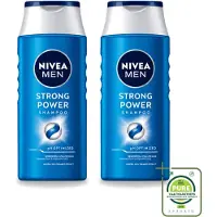 Nivea 2 x MEN Shampoo Strong Power - 250 ml - Grote verpakking - 2 stuks