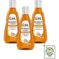 Guhl 3 x Intensief Versterkend Shampoo met bier-extract - 250 ml - Voordeelverpakking - 3 stuks