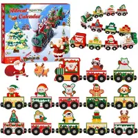Sonstiges Adventskalender 2025, hout, trein, magnetisch, kerst, voor kinderen