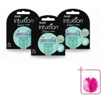 Wilkinson 3 x Intuition - Navulmesjes - Bikini Care Duo - Praktisch - 3 mesjes - Bulkverpakking - Intieme zone scheren - Douchemop - Gevoelige huid scheren