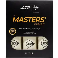 Dunlop - Tennis Balls- ATP Masters 3x4Pet- Yellow