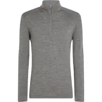 Icebreaker - Thermokleding - M Merino 260 Oasis LS Half Zip Gritstone Heather voor Unisex van Wol - Maat XL - Grijs