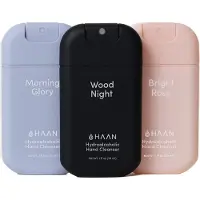 HAAN 3-Pack Mix Handspray Handverzorging Navulbaar 3x 30ml Morning Glory, Wood Night & Bright Rose