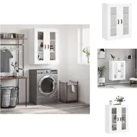 vidaXL Wandkast, wit, 69,5 x 34 x 90 cm