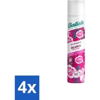 Batiste 4 x - Blush - Droogshampoo - Bloemige Geur - Frist Op en Geeft Textuur - 200ml - Droogshampoo - Haarverfrissend - Volume - Textuur - Bloemengeur