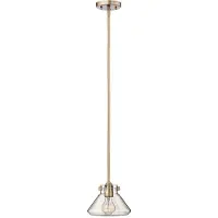 HINKLEY Elstead Congress hanglamp, E27, 18 cm, geborsteld karamel