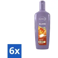 Unilever Andrélon - Shine - Shampoo - 300 ml - Voordeelverpakking - 6 stuks