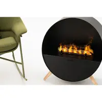 Planika - Misty Water: Stoomhaard met een realistisch vlammeffect en Optimyst-technologie, inclusief afstandsbediening, modern design