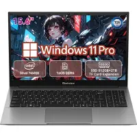 Blackview AceBook 5 Laptop - 15.6 inch Full HD - 16GB RAM - 512GB SSD - intel N6000 - Windows 11 Pro Notebook - Intel Graphics - Grijs