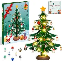 Sonstiges Adventskalender, houten kerstboom, 2025, met 24 verrassingen