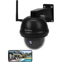 SecuFirst CAM214Z Dome Camera zwart - IP Camera draai- en kantelbaar voor buiten - FHD 1080P