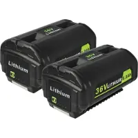 VHBW 2x vervangende accu voor Ryobi OP4015, BPL3626, BPL3626D, BPL3640, BPL3640D, BPL3650D, OP40201, OP4026, BPL3650, 5133002166 voor (5 Ah, 36 V Li-ion)