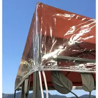 Merkloos Beschermhoes partytent 2x2 m, transparant, voor tuin