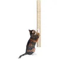Merkloos Krabpaal muur 86.36 cm, sisal, voor binnenkatten