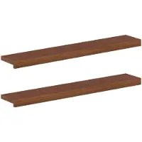 Syfax Raamkozijnen 2 st Donkerbruin 90 x 15 x 2 cm Massief Eikenhout