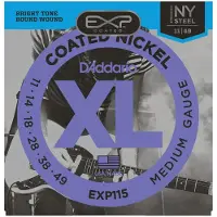 Daddario EXP115 Coated Electric Strings Blues/Jazz Rock 11-49