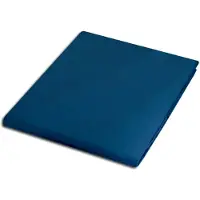 Darymex Spreeikussen, katoensatijn, bloemmotief, kleur: blauw, afmetingen: 110/160 x 220 cm