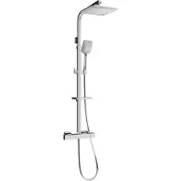 Mexen CQ62 opbouw douche set met regendouche en thermostaatkraan, chroom - 772506295-00