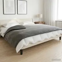 vidaXL Gewogen Dekentje Antraciet 152 x 203 cm 11 kg 100% Katoen 205T