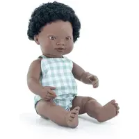 Miniland African 38 Baby Doll Blauw Kinderen