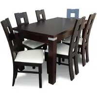 AEA Essgarnitur Esstisch 6 x Stuhl Set Set Garnitur Tisch Essgruppe 7tlg. Tische