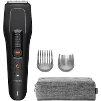 Philips Hair Clipper 5000 Series Tondeuse – Gelijkmatig en Snel Knippen - 10 Lengte-instellingen - Zelfslijpende Mesjes - Trim & Flow Kam - Tot 75 Min. Draadloos Gebruik & Opbergetui – HC5721/15