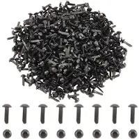 OEM Kleine metalen bevestigingsstukjes - 1000 stuks - Geschikt voor knutselen en scrapbooking - Zwart