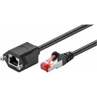 Microconnect STP601SEXT, 1 meter, Cat6, F/UTP (FTP), RJ-45, RJ-45, zwart