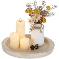 Markenlos Houten serveerplanken - Rustieke houten decoratie - Tafelblad, kandelaarplaat - Kolomkaarsen - Eettafel - Salontafel - Decoratief object - Keukenaccessoires - Huisdecoratie - Badkamer (285 cm)