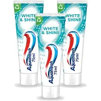 Aquafresh 3 x White & Shine - Whitening Tandpasta - 75 ml - Voordeelverpakking - 3 stuks
