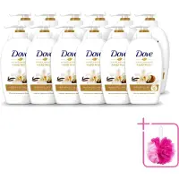 Dove 12 x - Handzeep - Pampering Care - Verzachtend - 250 ml - Bulkverpakking - Handzeep - Douchemop - Shea butter