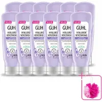 Guhl 12 x Hyaluron+ verzorgende spoeling - 200 ml - voordelingsverpakking - 12 stuks