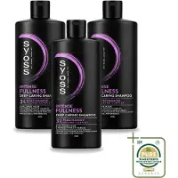 Syoss 3 x – Shampoo – Intense Fullness – 440 ml - Wasstrips - Volume Shampoo - Volumizing Shampoo - Niacinamide Shampoo - Fullness Shampoo - Haar Volume