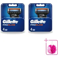 Gillette 2 x - Fusion5 ProGlide – Scheermesjes – Navulmesjes – 4 Mesjes - Bulkverpakking - Scheermesjes - Douchemop - Scheren