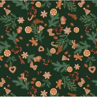 Texpot Waskamerkleed, winter, kerst, afwasbaar, 140 x 400 cm - 37887 - Lebkuchen (peperkoek)
