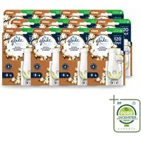 Glade 12 x - Houder Elektrische Olie - Sensual Sandelhout Jasmijn - Grootverpakking - Vaatwasstrips - Geurhouders - Geur - Geurhouders Elektrisch - Geurhouders Voor Huis - Geurhouders Sensueel